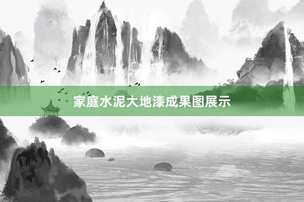 家庭水泥大地漆成果图展示